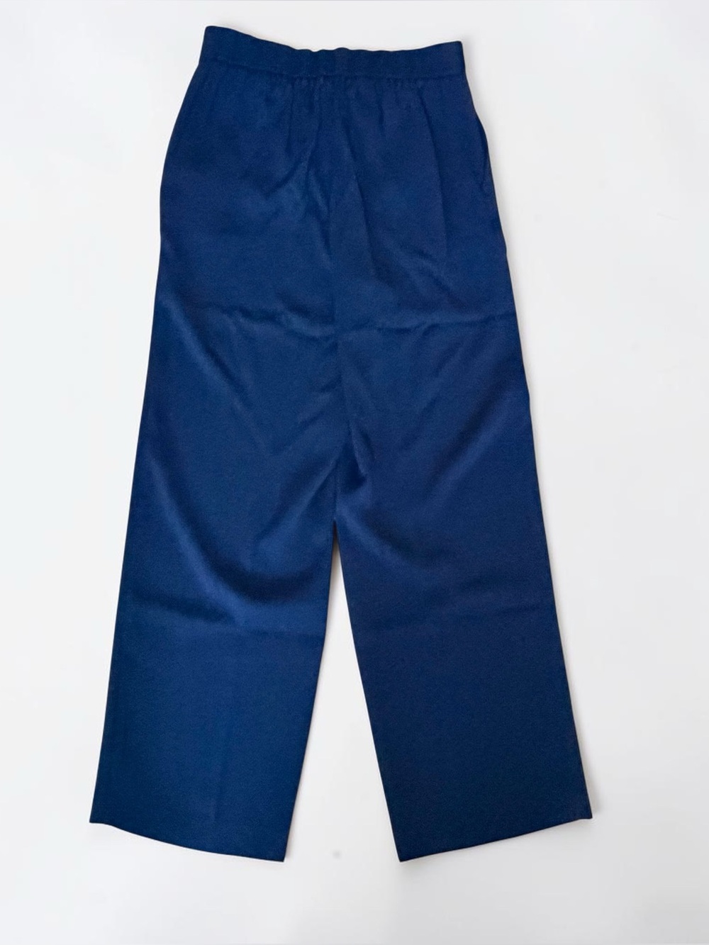 Quince Stretch Crepe Classic Trouser Pants Navy Size 10 30” High Rise - Picture 3 of 7